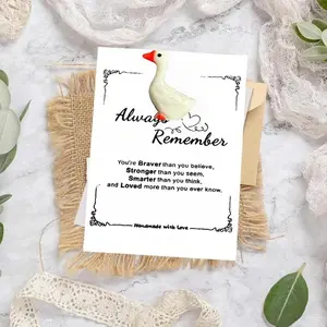 1-100pcs Resin Swan DIY Encouragement Cards Kit, Funny Positive Cards for Sons, Family Gifts for Special Moments