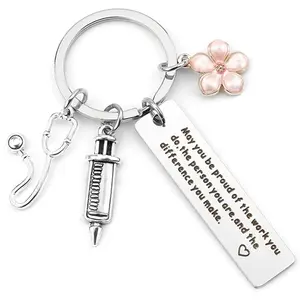 Nurse Gift Keychain, Nurse Graduation Gift, Nurse Practitioner Gift, Nurse Appreciation Gift, Keychain for Women, Car Interior Decoration Accessories, Handmade Keychain, Keychain Badge Reel, Cute Pendant Keychain, Keychain Jewelry