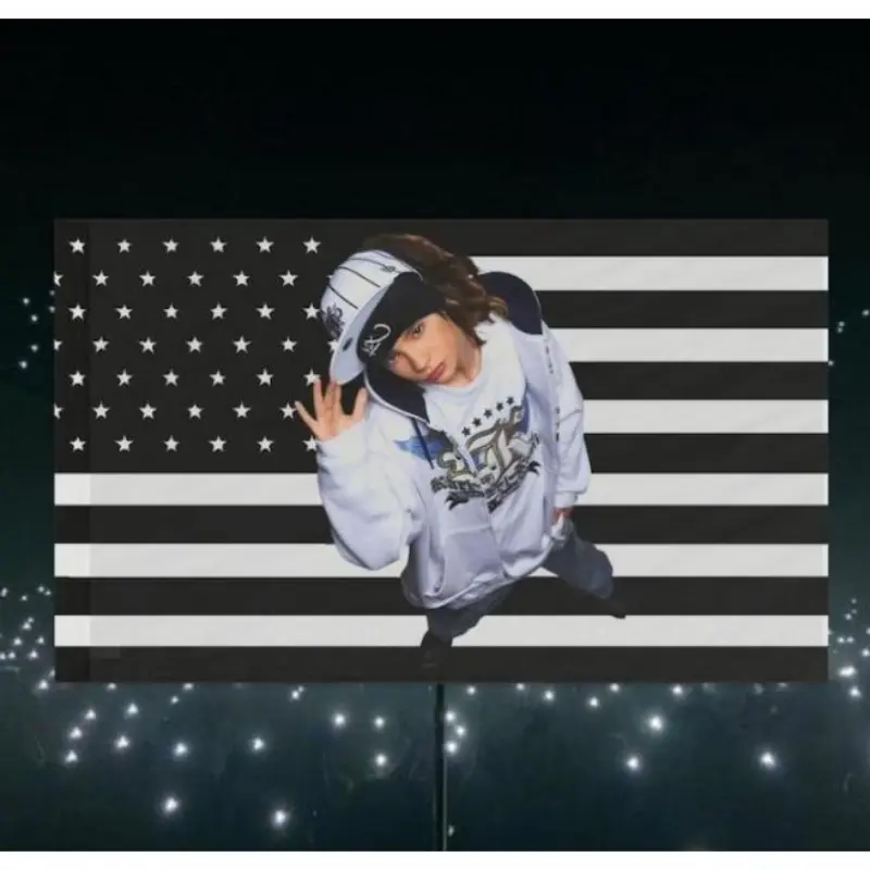 Tokio Hotel Fan Decoration - Tom Kaulitz Flag Wall Art, Tribute Banner, Music Room Poster, Rock Band Memorabilia, Alternative Home Decor (3x5), Fabric Material, No Power Needed, Stage Lights Background, Stage Decoration boys and girls room