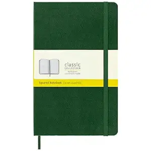 Notebook, Large, Squared, Myrtle Green, Hard (5 x 8.25)
