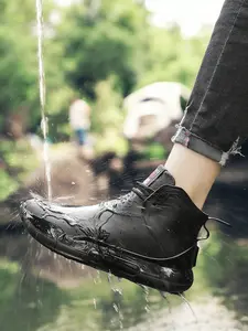 Unisex Fashionable Comfort Short Boots, Waterproof Rain Boots, Durable Ankle Rain Shoes, Keep Feet Dry, Perfect for Rainy Days and Outdoor Activities