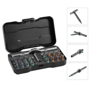 24 in 1 Magnetic Screwdriver Set,Rotary Ratchet Sscrewdriver Set, Multi-Function Repair Tool With Detachable Handle,DIY Enthusiast,Multifunctional Usage Scenarios