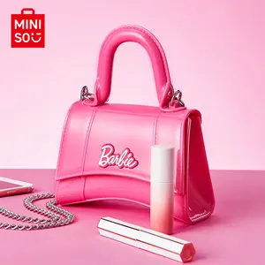 Barbie Series Hourglass Jelly Bag PVC Material Favourable Price Cute Coss Body Bag Girly Pink Cute & Portable Hand Bag High Quality Girls Bag