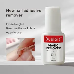 3 pieces of magic nail glue remover, quick nail gel remover, Nail Art Remover, suitable for LED gel quick removal, gentle cleaning, no need to soak or wrap magic quick effect nail glue, nail tools for home use or salon use