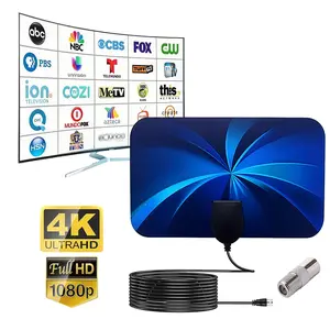 2026 TV Antenna for Smart TV, Digital HD Antenna, Long Range Digital TV Antenna for Local Channels,Supports 4K 1080p TV Antenna Indoor with Amplifier Signal Booster