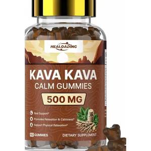 Kava Kava Root Extract Supplement: Natural Kava Gummies with L Theanine, Ashwagandha and GABA for Cognitive & Immune Support Herbal Supplement for Adults