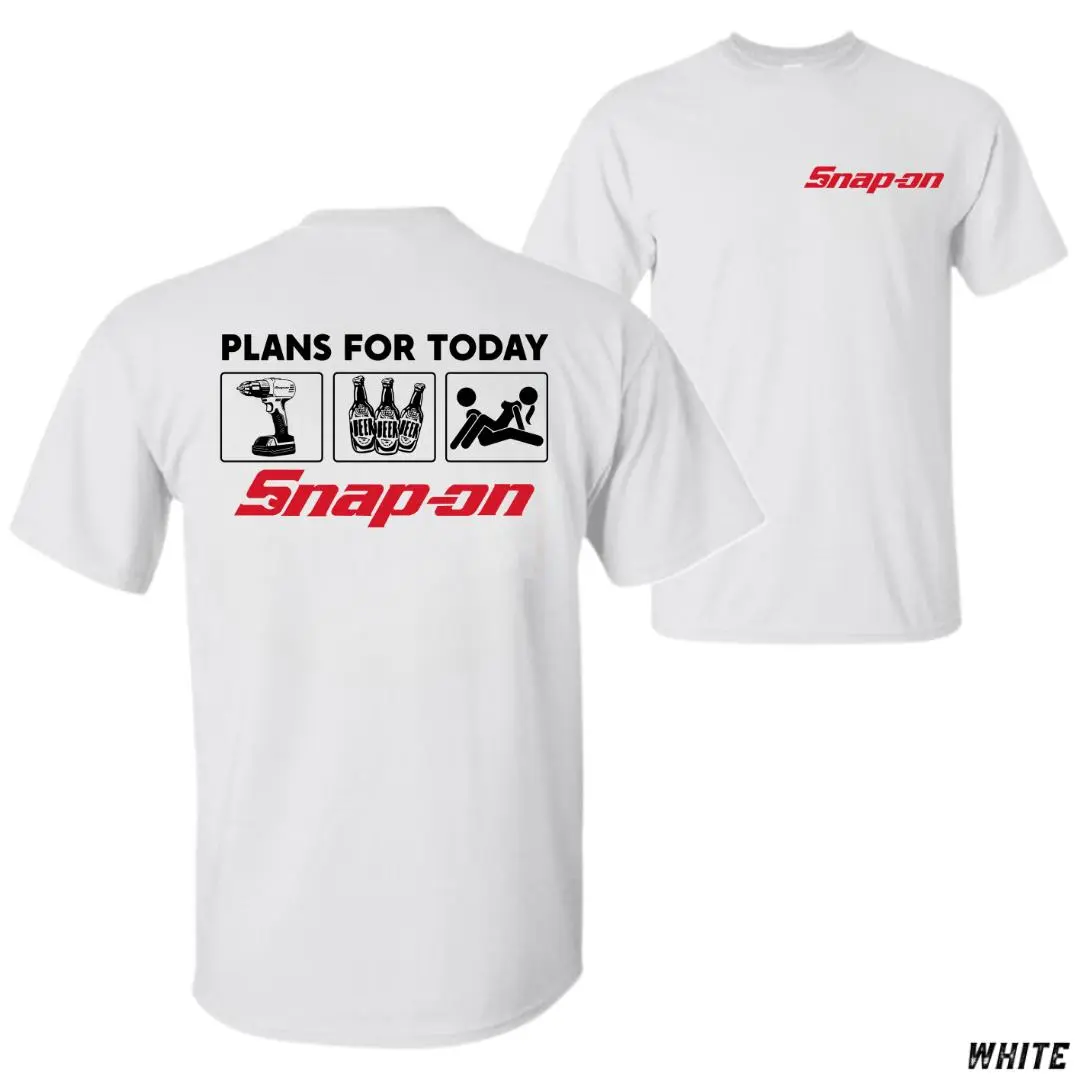 Plans For Today Snap-on T-Shirt – Wrench and Tools Graphic, Perfect Gift for Mechanics and Car Enthusiasts, Men's Cotton Tee