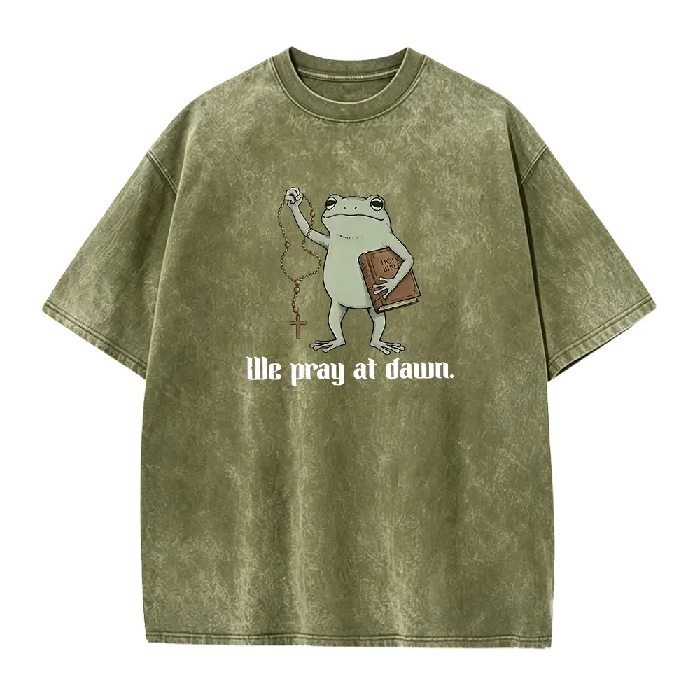 Washed T-shirt-Green