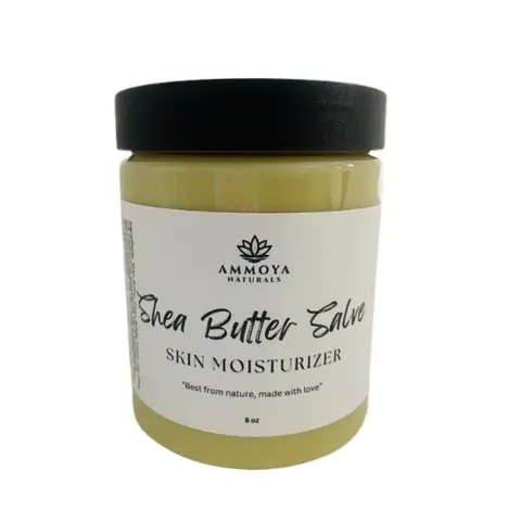 Ammoya Naturals Shea Butter Body Moisturizer - Gentle for Sensitive Skin, Nourishing Hydrating Bodybutter Body Care Product, Skin Repair Moisturizing with Essential Oils & Deeply Moist Formula