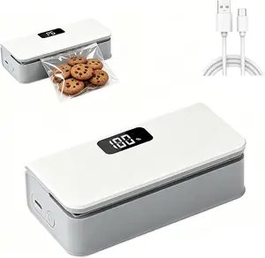 【Mother's Day Gifts 】Vacuum Packing Sealer ,Summer Vibes Hands-Free Cordless Rechargeable Lightweight ,USB Rechargeable Food Bag Sealer with Digital Display outdoorfun