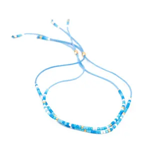 Blue Beaded Friendship Bracelets