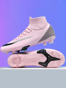 High-Quality Football Boots for Men and Women, Ag Cleats, Anti-Slip Breathable Design, Durable Tpu Sole, Training Shoes for Adults