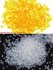 Italian Keratin Glue Grain, High-Quality Transparent Glue Granules for I Tip/u Tip Hair Extensions (30/50/60/100g)