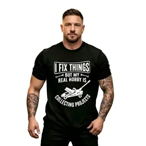 Graphic Tees mens mechanic funny tee shirt things collecting objects for him garage job occupational mechanics tee black -1 Classic Fabric