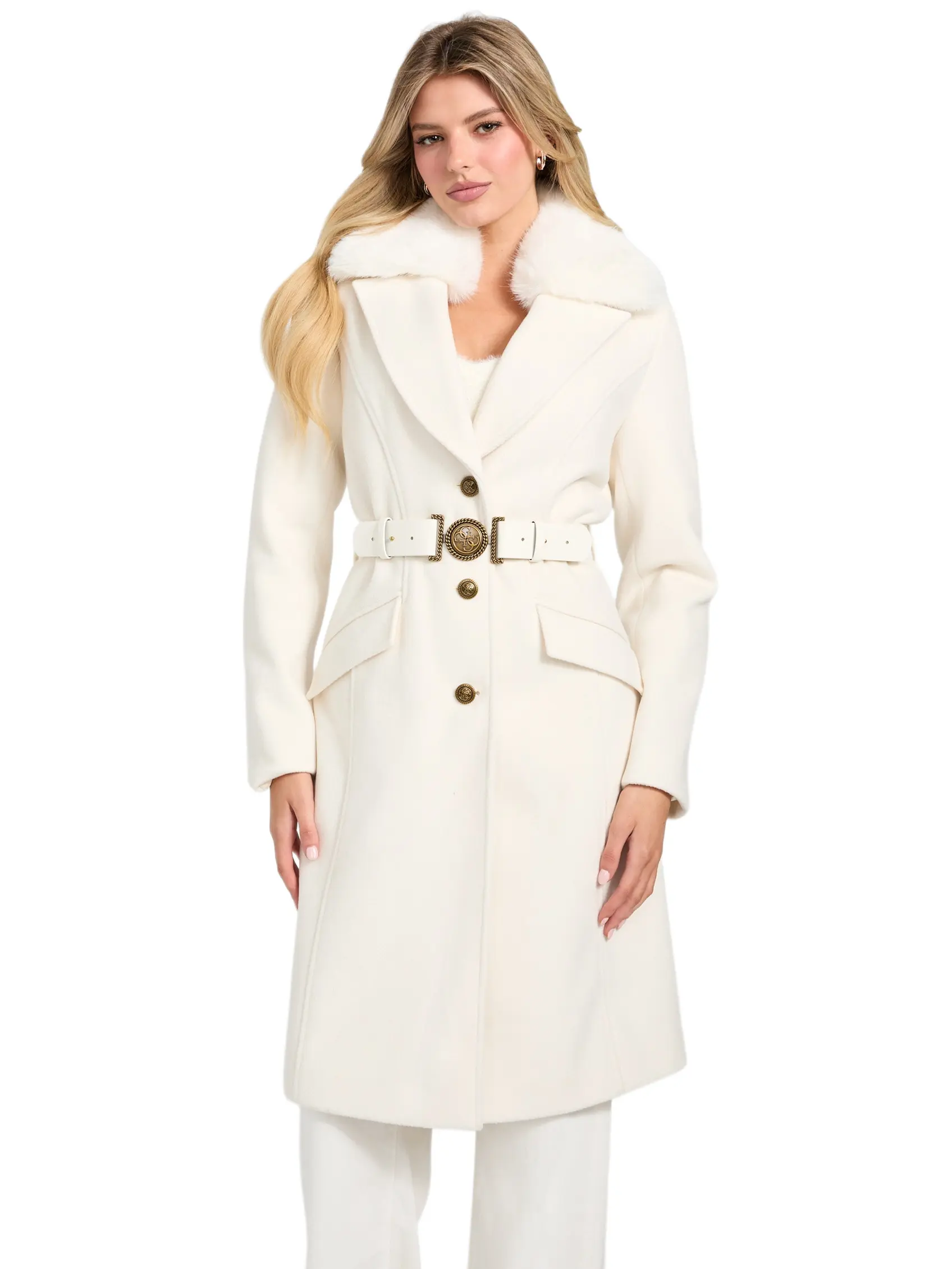 GUESS Female Eco Patrice Belted Coat