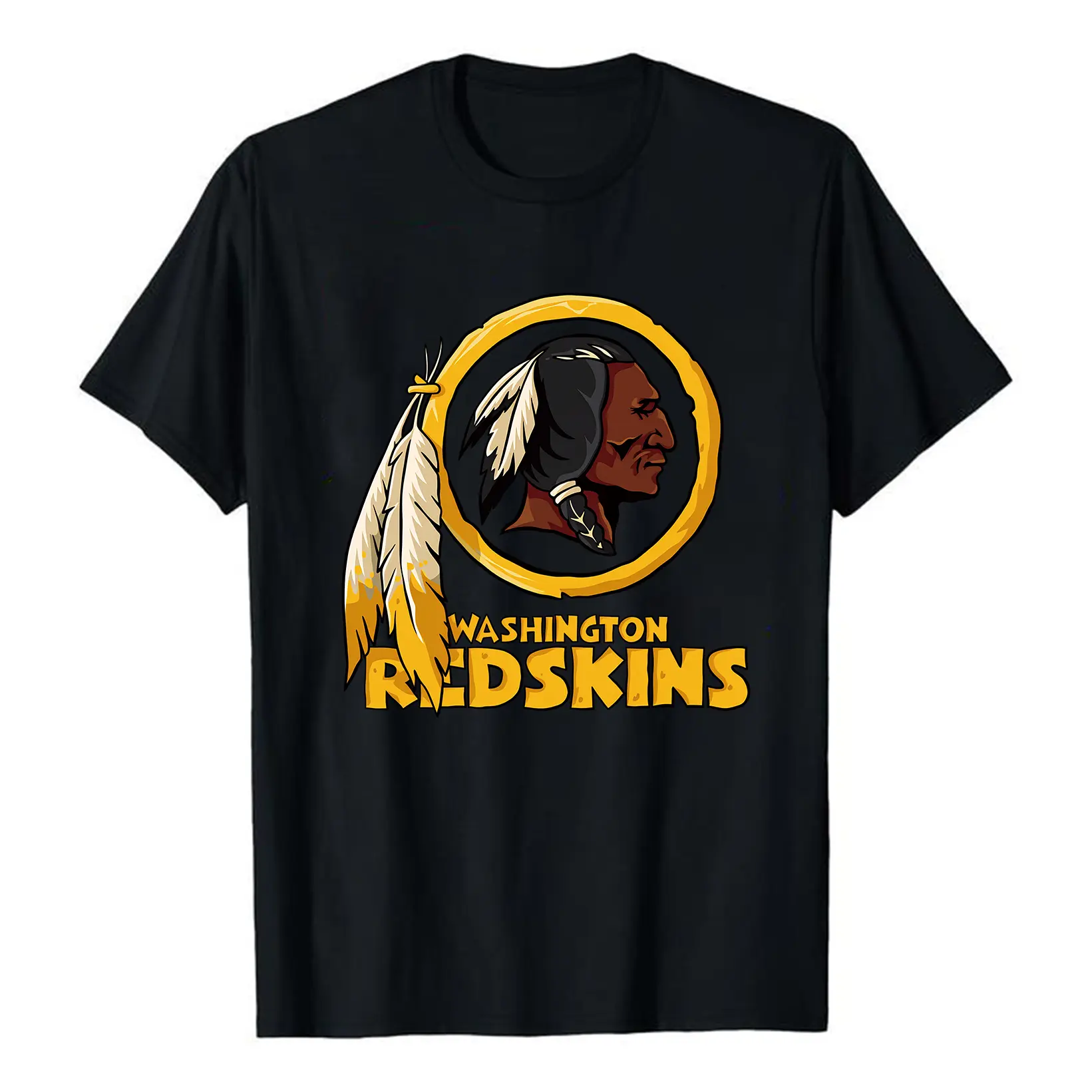 Washington Vintage Retro Football Redskins Logo T-Shirt, 100% Cotton Game Day Tee for Football team Fan Gift