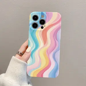 Featuring a unique, colorful wave design pattern, this durable, shock-absorbing phone case offers full-coverage protection with smooth, precision-cut button openings. Compatible with iPhone 17, 16, 15, 14, 13, 12, 11, and other series models,