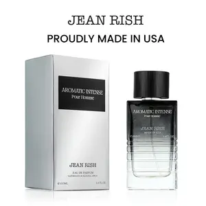 Aromatic Intense, Jean Rish, Men Perfume, Eau De Parfum (3.4 Fl Oz / 100 ML) With Notes Of Ginger, Violet Leaf, Vetiver, Long Lasting & Luxury Fragrance, Made In USA