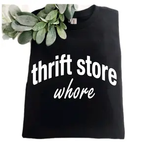 thrifting shirt cute thrift store humor trendy short sleeve tshirt grandma core