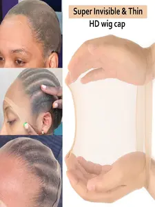 High-Definition Wig Cap with Invisible Lace, Featuring High Elasticity And Breathability, Providing a Comfortable And Durable Fit