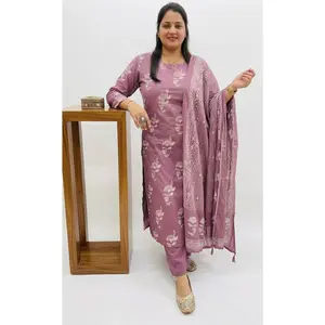 Three-piece Beautifull Ajrakh Cotton Designer Suit
