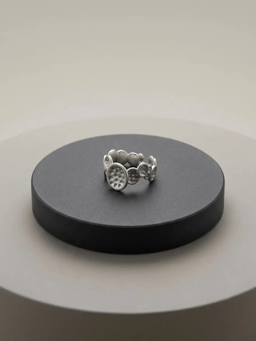 Organic Dot Sculpt Ring