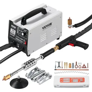 VEVOR Stud Welder Dent Repair Kit, 1.8KW Spot Welder Dent Puller with Auto/Manual Welding & 7 Versatile Modes, 110V Auto Body Spot Welding Dent Puller Machine for Car, Truck Dent Repair