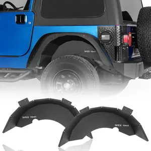 Hooke Road Rear Wheel Well Liners Rear Inner Fender Liners for 1997-2006 Jeep Wrangler TJ