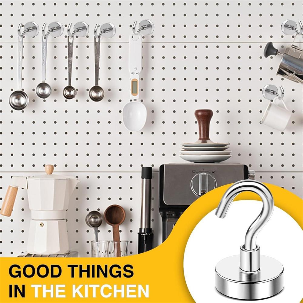 8/16 Pack Swivel Swing Magnetic Hooks 30LBS – Strong Neodymium Hooks for Cruise Cabins, Kitchen, Fridge & Other Magnetic Surfaces, Cruise Essentials 2026 Upgraded Version home essentials