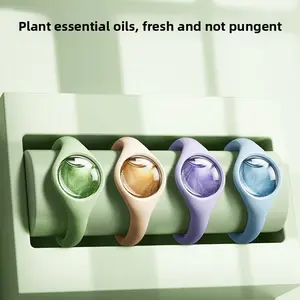 Refreshing Mosquito Repellent Wristband, Powerful Anti-Mosquito Bracelet for Adults & Kids, Waterproof Portable Design for Outdoor Camping Hiking Travel, Long-Lasting Insect Protection, Skin-Friendly Deet-Free Essential Oil Bracelet