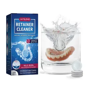 Jaysuing Denture Cleaning Tablets - Deep Micro-Cleaning Oral Care | Fights Plaque/Tartar & Fresh Breath