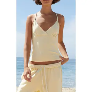 John Galt Women's Yellow Basic Tank Top