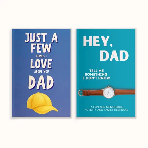 Dad Gift Bundle: Hey, Dad! Tell Me Something I Don't Know + Just A Few Things I Love About You Dad - Father's Day Gift Ideas