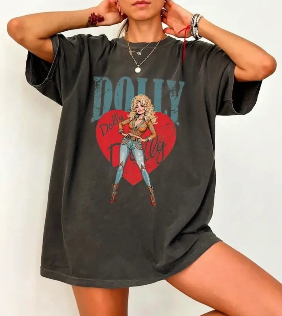 Vintage Dolly Parton Comfort Colors Shirt, Country Music Sweatshirts, What Would Dolly Do, Dolly Parton Tour Tee