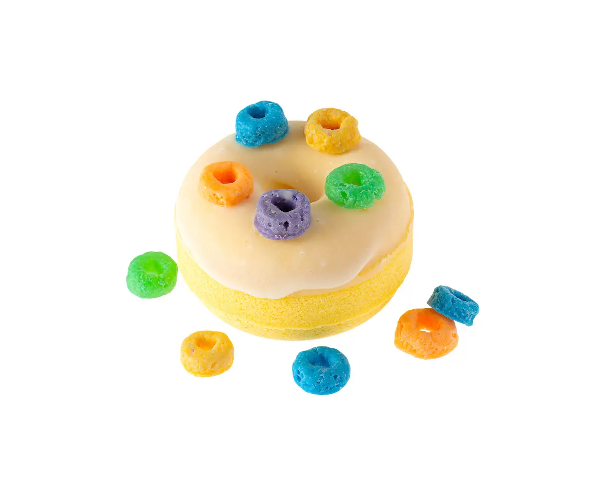 Cocoa Butter Glazed Mini Donut Bath Bombs – Nourishing & Fun Body Treats