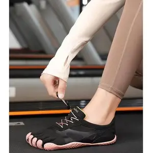Minimalist Barefoot Shoes for Men Women, Five Finger Gym Workout Sneakers, Non-Slip Flexible Yoga Pilates Shoes