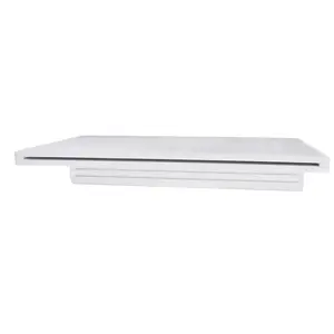 212 MAIN Rectangular Adjustable Outdoor Pool Fountain - 36x6 in, White, Natural Wonders Lip Waterfall Bottom Feed, Model 25577-330-000, Outdoor Water Fountains, Pool Fountains