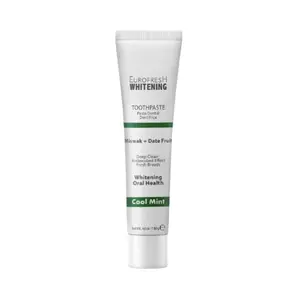 Eurofresh Whitening Miswak & Date Fruit Toothpaste Cool Mint - Enriched with Miswak & Date Fruit Extracts for Healthy Radiant Smile