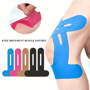 10 Piece Elastic Sports Muscle Tape, Multi-Color Knee Biomechanical Tape, Pre-Cut Small Sport Tape for Running Cycling Hiking