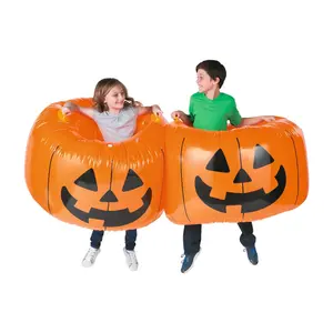 40" x 22"  Bright Orange 2-Pc. Pumpkin Inflatable Body Bopper Set