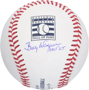 Billy Wagner Houston Astros Autographed Hall of Fame Logo Baseball with "HOF 25" Inscription - Fanatics Authentic Certified