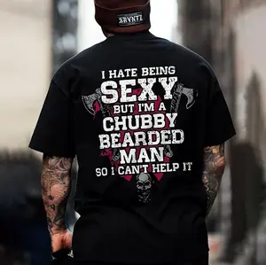 Tee4daddy - I HATE BEING SEXY Printed Men's T-shirt, dad shirt, father day gift, shirt for men, gift for dad, menswear