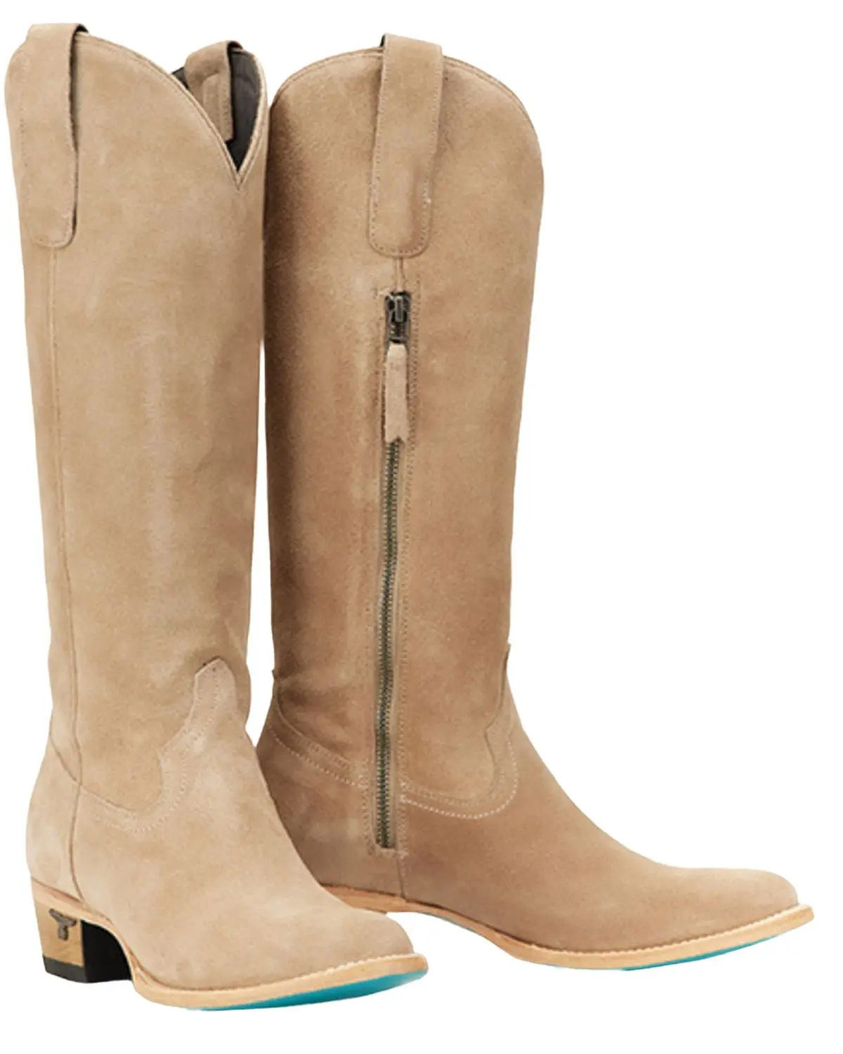 Lane Women's Women'S Plain Jane Suede Tall Western Boot Round Toe - Lb0546k