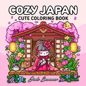 Cozy Japan: Cute Coloring Book for Adults and Teens with Charming Characters and Delightful Japanese Scenes for Relaxation (Cozy Coloring Books)