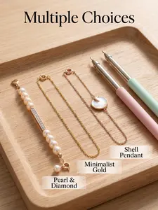 1PC Bracelet Wearing Helper Tool, Adjustable Jewelry Fastening Assistant Hook, Easy Clasp Helper for Bracelets, Necklaces and Watches, Portable Chain Fastener Tool for Daily Jewelry Wearing