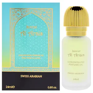Jannat Al Arais by Swiss Arabian for Unisex - 0.8 oz Concentrated Perfume Oil Rollerball