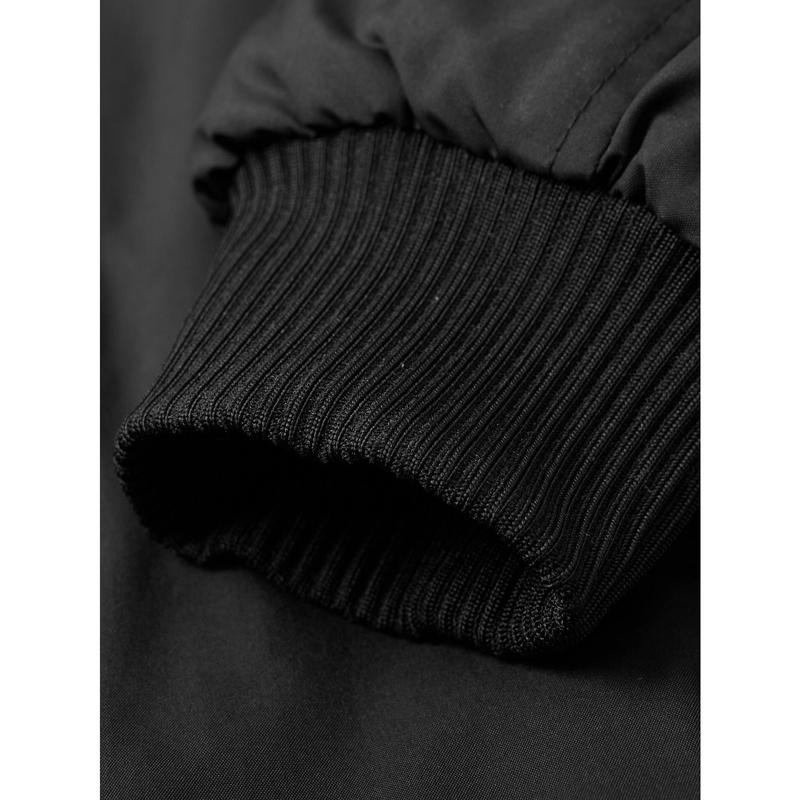 Men's Autumn/Winter Retro Bomber Jacket, Stand Collar Coat, Loose Fit, Warm Cotton Coat, Zipper Outerwear, Trendy Brand, Thickened