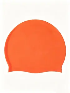 Silicone Swim Cap High Elasticity, Non-Irritating Head Protection, Waterproof Large Size, Adult Teenager Unisex Swimming Hat