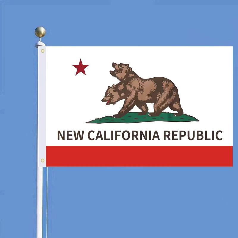 New,2026 3X5 Ft New California Republic Flag Outdoor Indoor,Fallout Ncr Flags For House Home College Dorm
