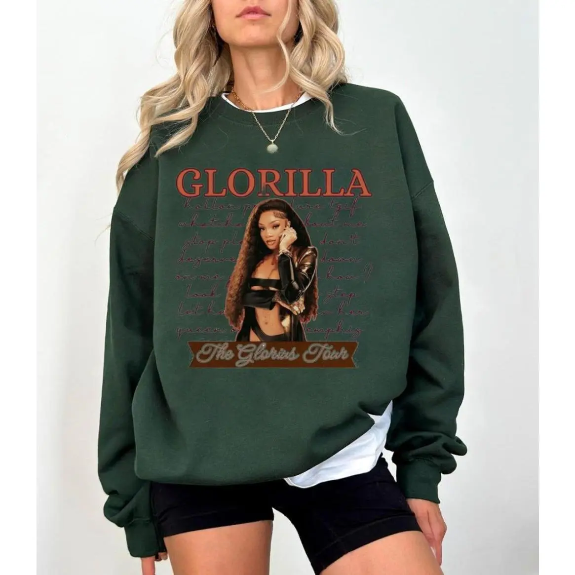 Glorilla shirt, The Glorious Tour Shirt, GLO merch, Glorilla Graphic Tee, Glorilla, Big Glo sweatshirt, gift for fans, Casual